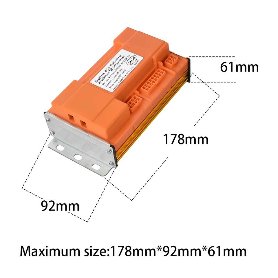 caja reguladora para triciclo electrico 1000 - 2500W de 50A y 48, 60, 72V